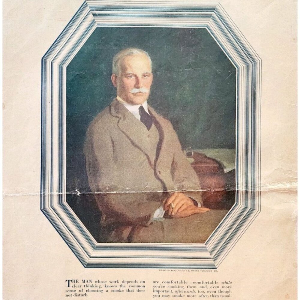 1917 Fatima Turkish Blend Cigarettes Advertisement WW1 Era Tobacco DWII30